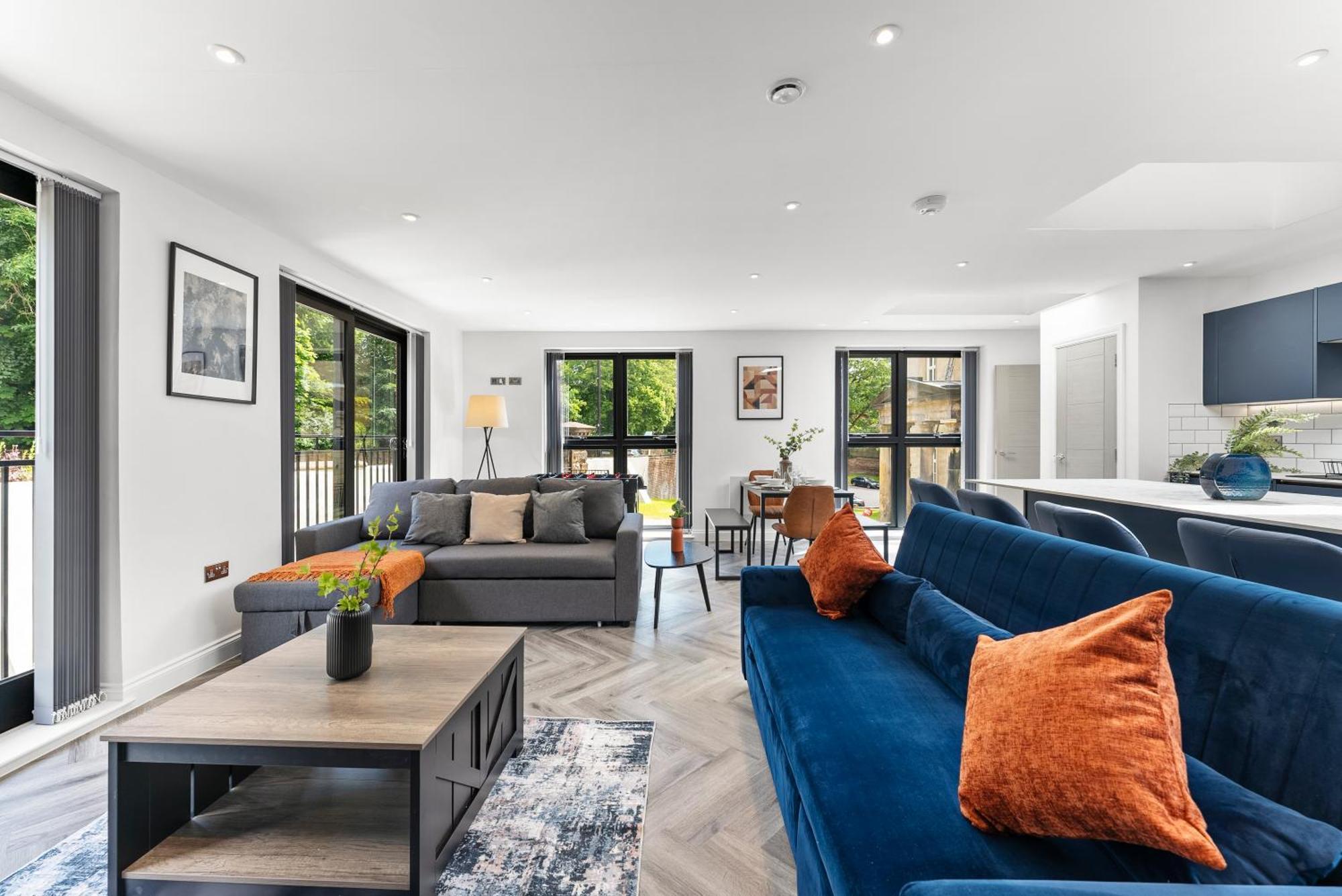 Stylish Large Leeds Apartment - Parking Экстерьер фото